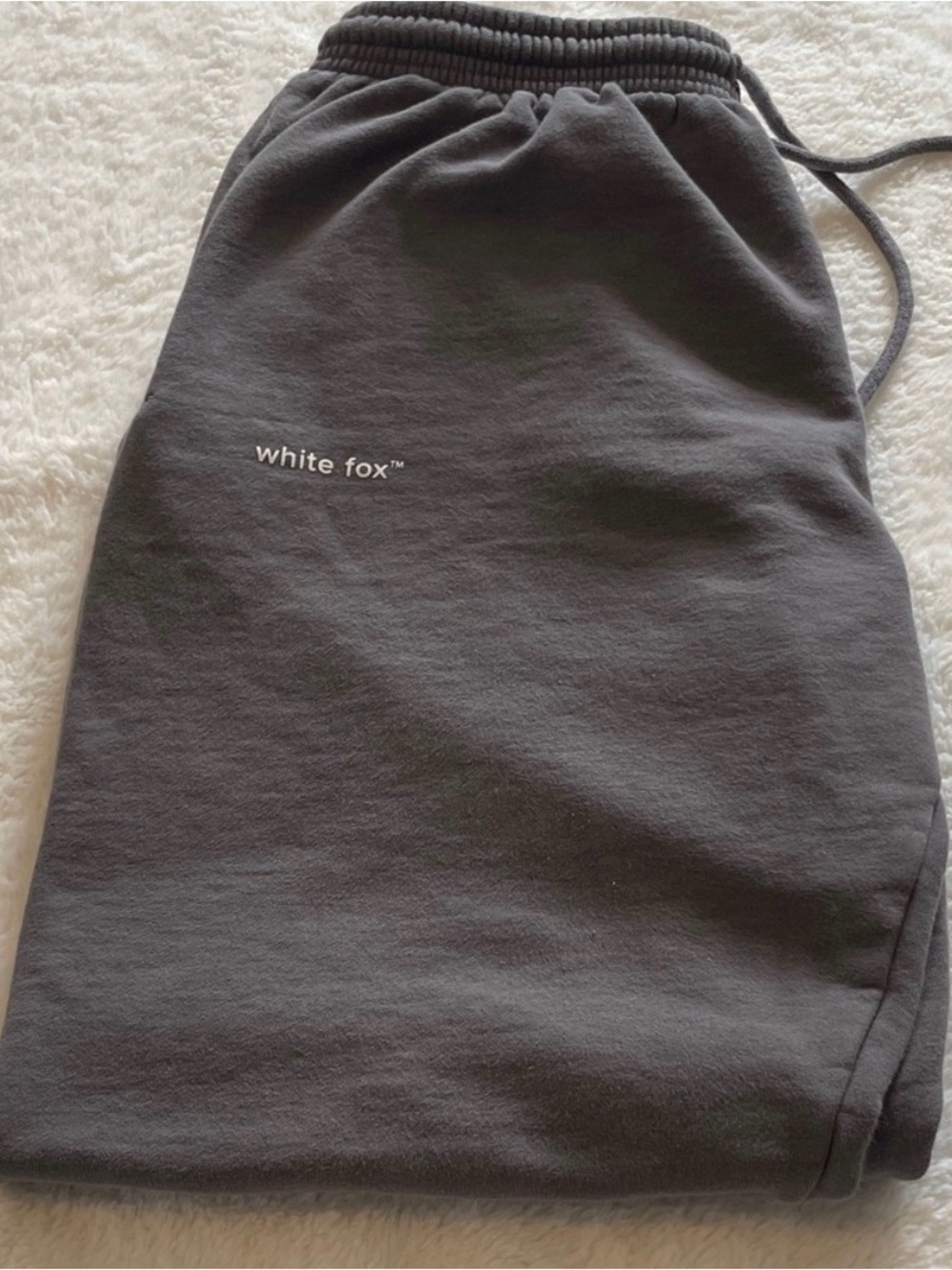 Women's Charcoal Drawstring sweatpants from white fox